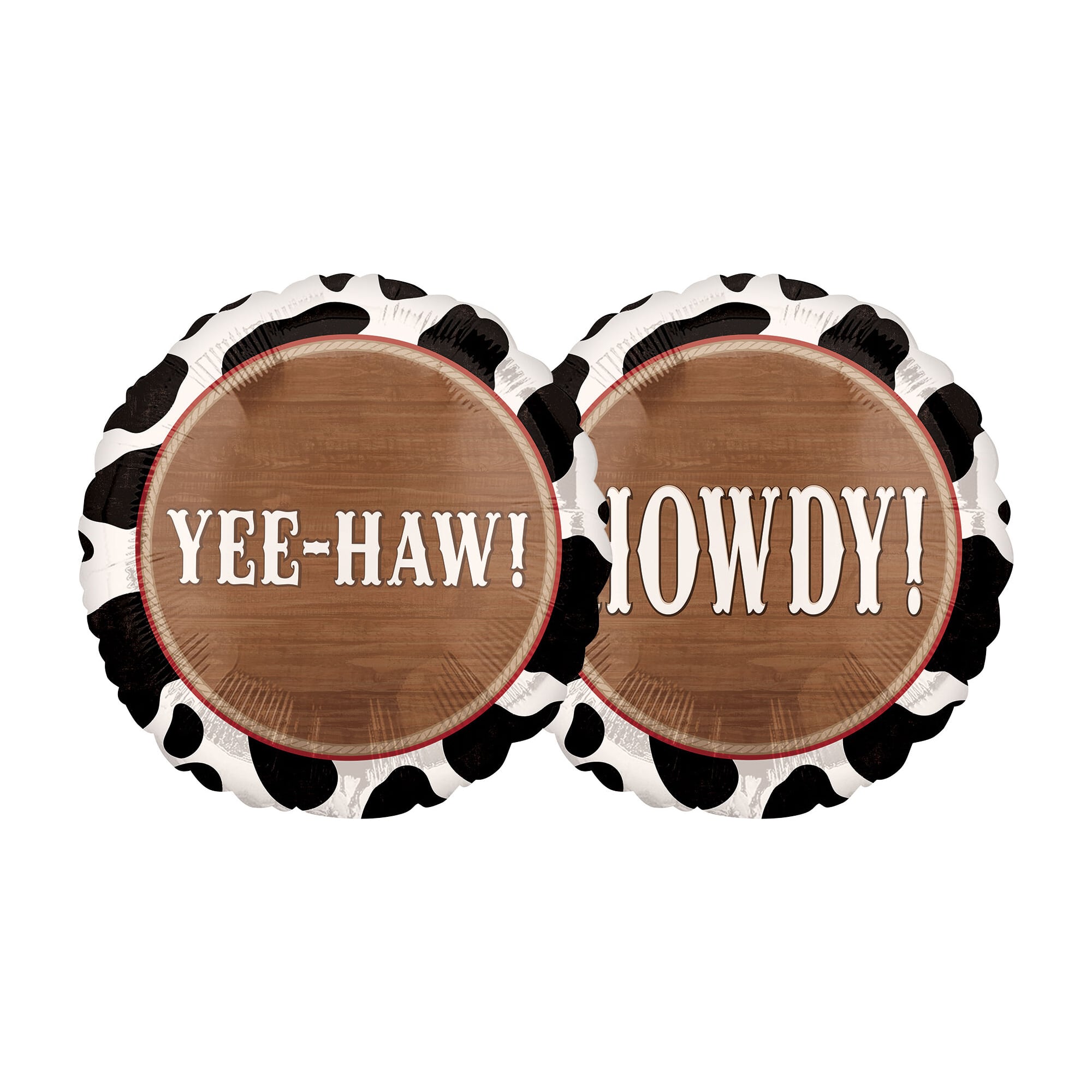 18" Yeehaw Round Foil Balloon